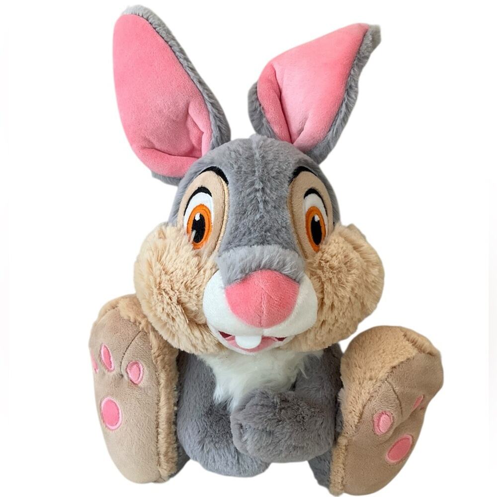 Disney Parks Thumper Gray and Pink Stuffed Plush NWT